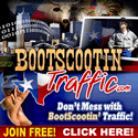 Bootscootin Traffic banner
