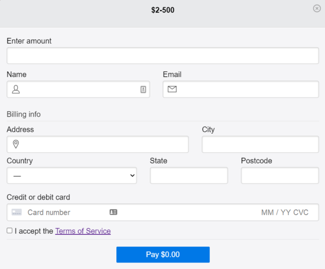 Card deposit instructions for the Piggy Bank